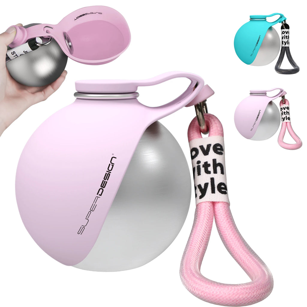 2-in-1 Portable Dog Water Bottle – Leak-Proof Travel Bottle