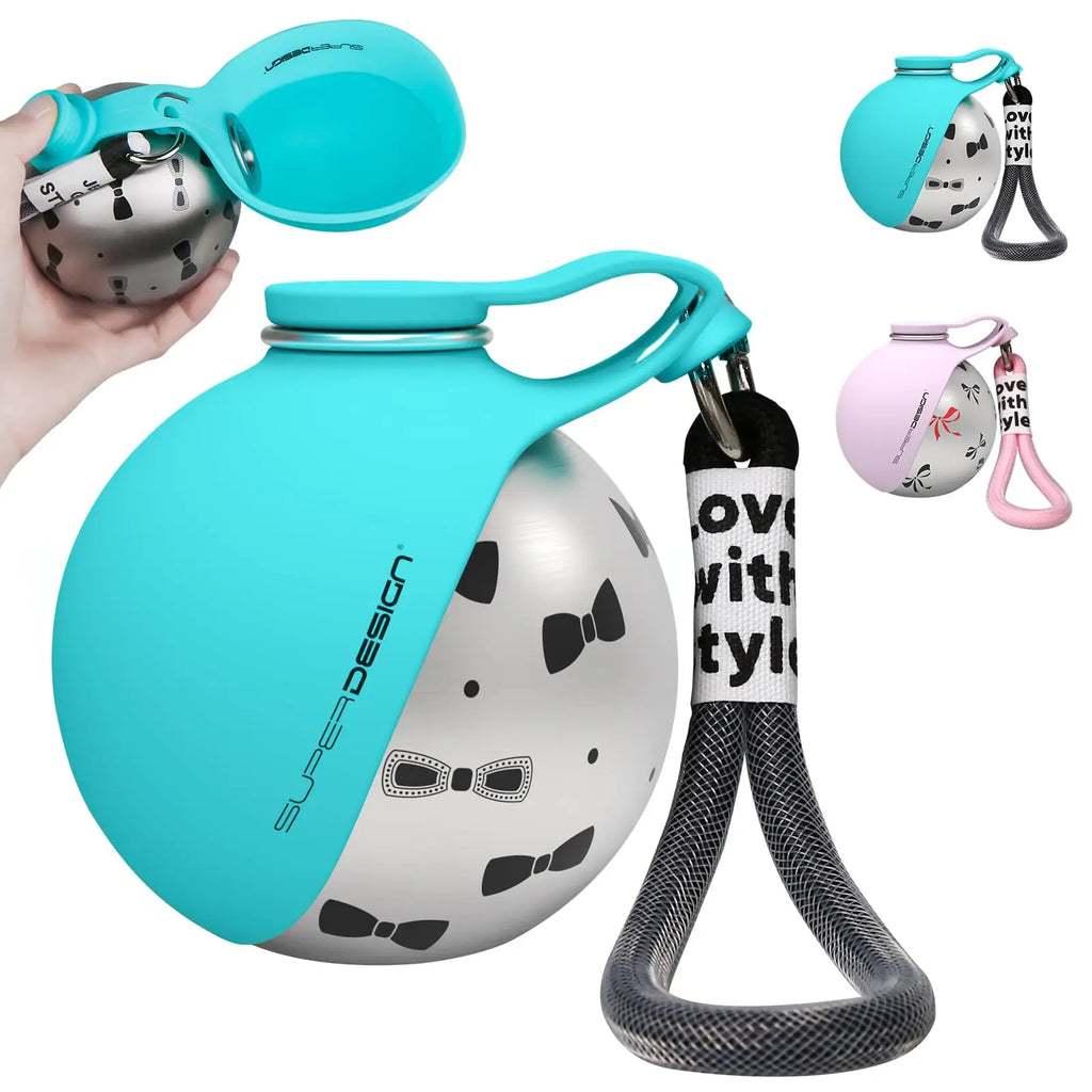 2-in-1 Portable Dog Water Bottle – Leak-Proof Travel Bottle