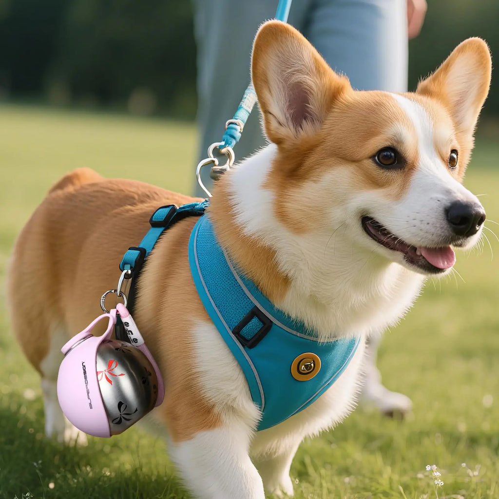 2-in-1 Portable Dog Water Bottle – Leak-Proof Travel Bottle