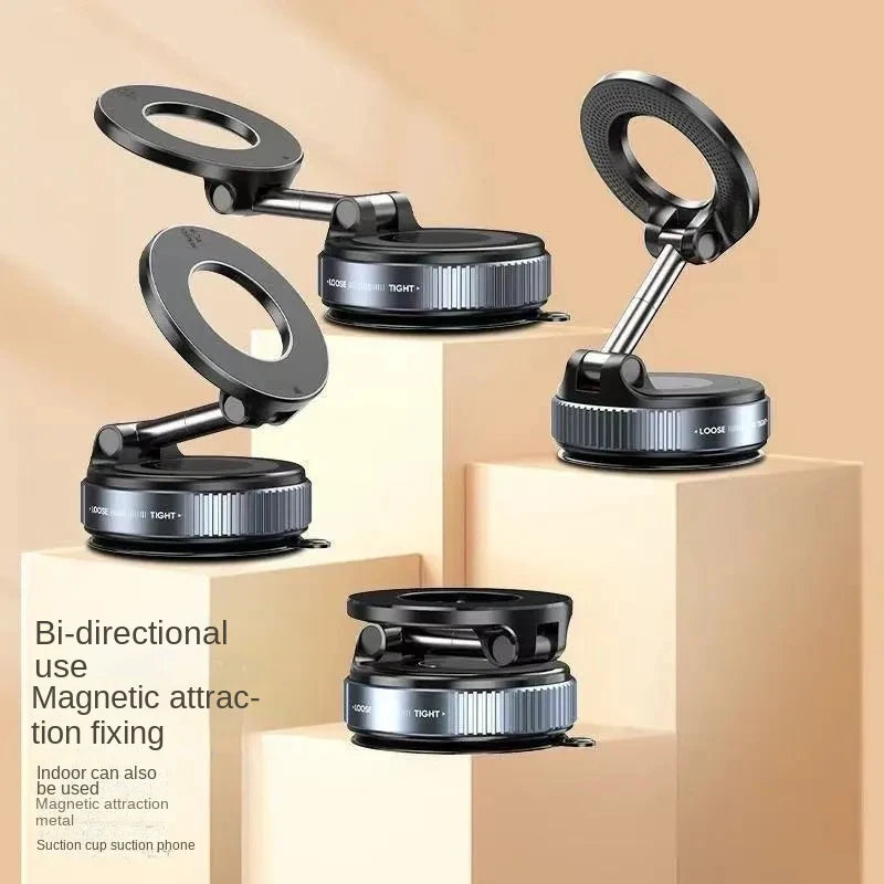 Magnetic Car Phone Mount – Strong Vacuum Holder