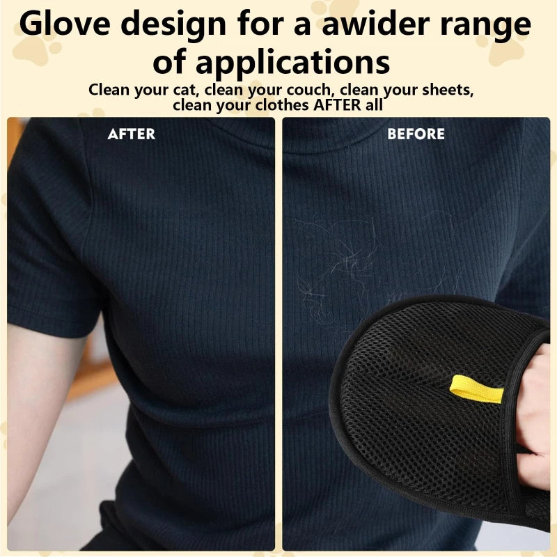 Pet Hair Removal Glove for Cats & Dogs | Reusable Grooming Glove