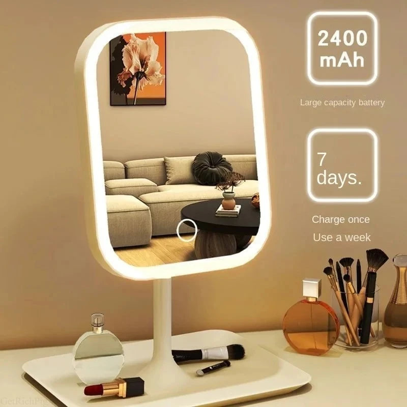 LED Vanity Makeup Mirror with Touch Control & Adjustable Brightness
