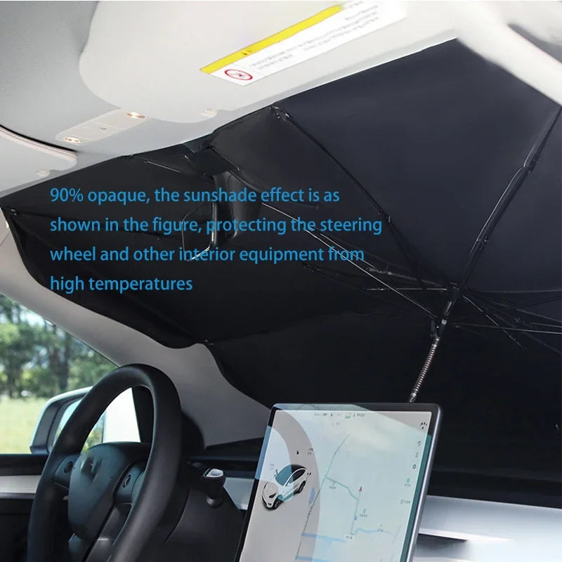 Foldable Car Windshield Sunshade | UV Protection & Heat Shield
