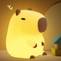 Cute Capybara Silicone Night Light | USB Rechargeable LED Bedside Lamp