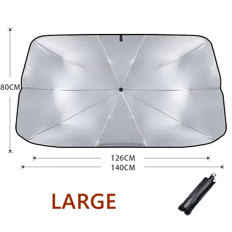 Foldable Car Windshield Sunshade | UV Protection & Heat Shield