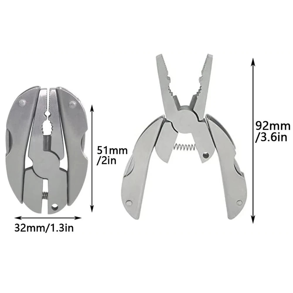 Mini Stainless Steel Multi-Tool Pliers | Pocket Keychain Tool