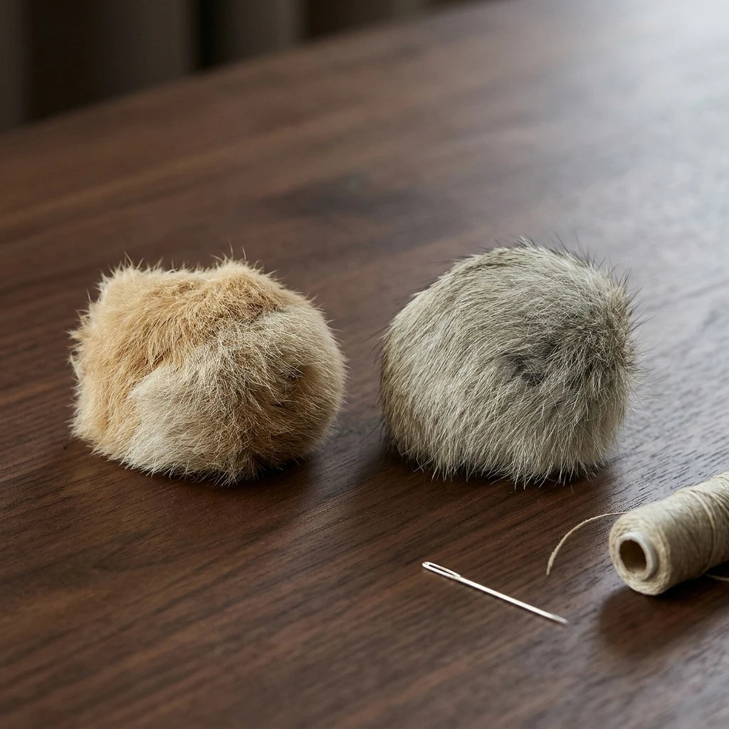 Interactive Catnip Fur Ball Cat Toy – Soft & Fun Play Toy