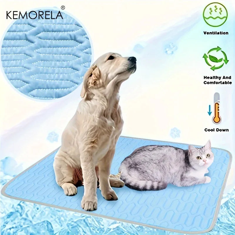 Cooling Pet Mat – Breathable Summer Cooling Pad for Dogs & Cats