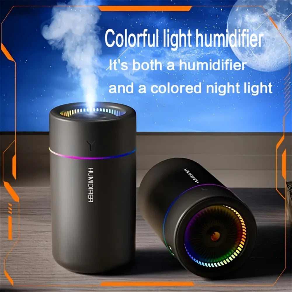 USB Mini Humidifier with Colorful LED Light | Portable Cool Mist Diffuser