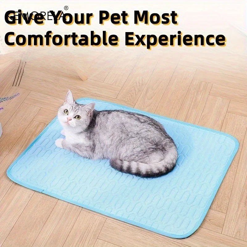 Cooling Pet Mat – Breathable Summer Cooling Pad for Dogs & Cats