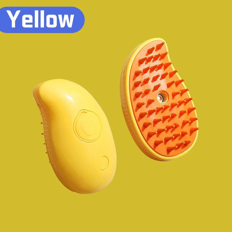 Steam Pet Grooming Brush – Self Cleaning & Hair Remover for Cats & Dogs
