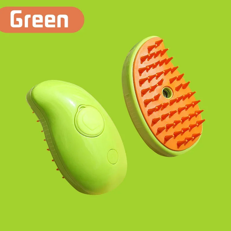 Steam Pet Grooming Brush – Self Cleaning & Hair Remover for Cats & Dogs