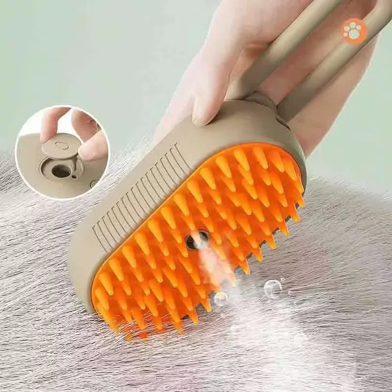 Steam Pet Grooming Brush for Cats & Dogs | Hair Removal & Massage Comb