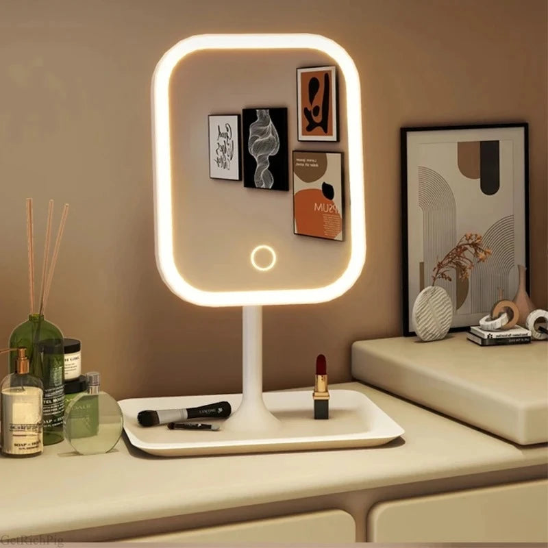 LED Vanity Makeup Mirror with Touch Control & Adjustable Brightness
