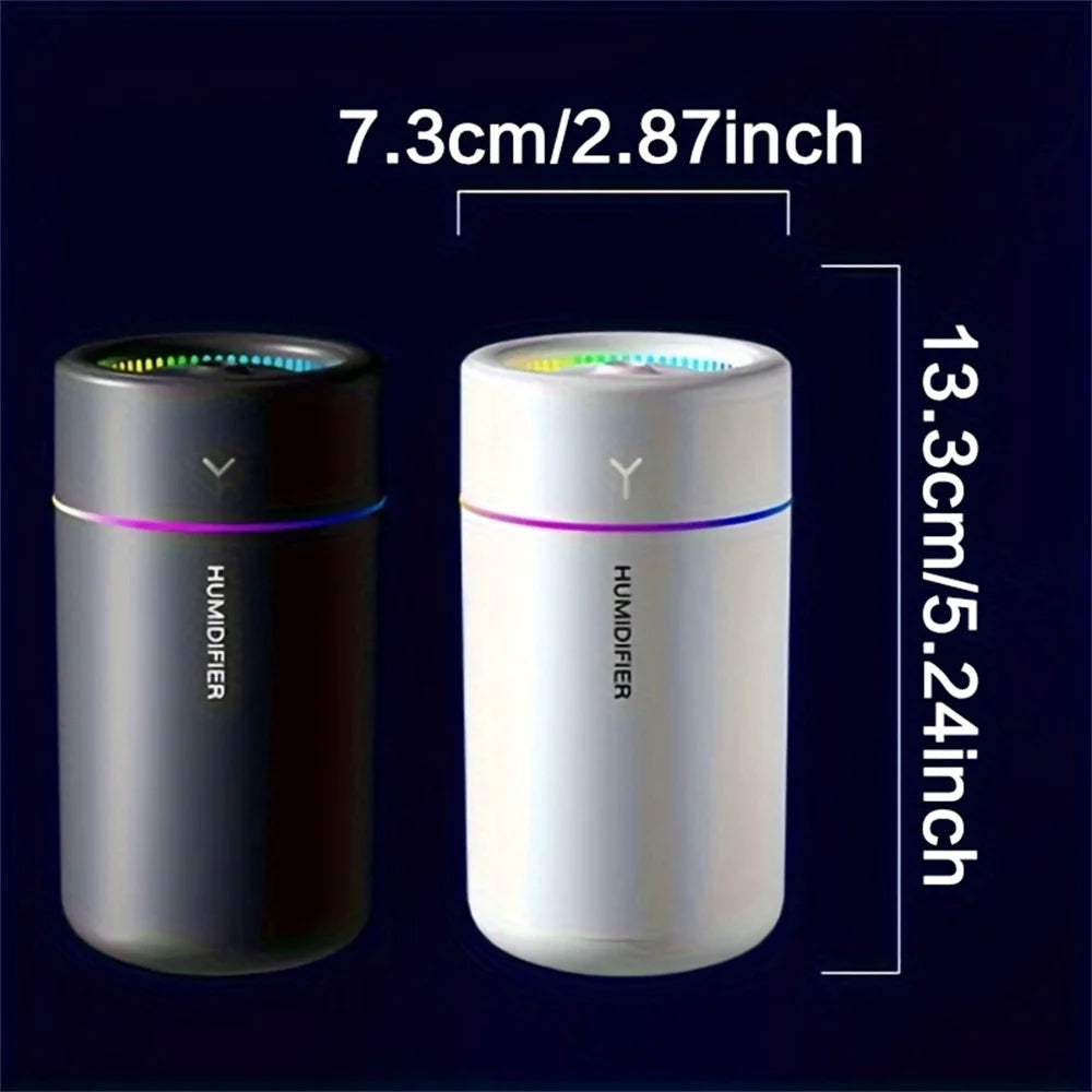 USB Mini Humidifier with Colorful LED Light | Portable Cool Mist Diffuser