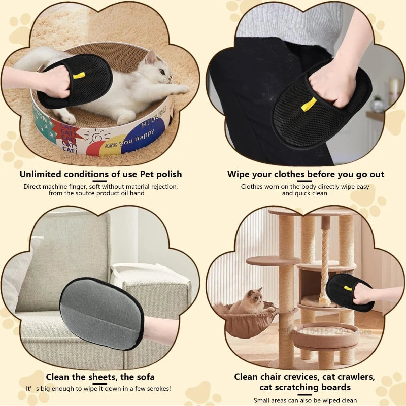 Pet Hair Removal Glove for Cats & Dogs | Reusable Grooming Glove