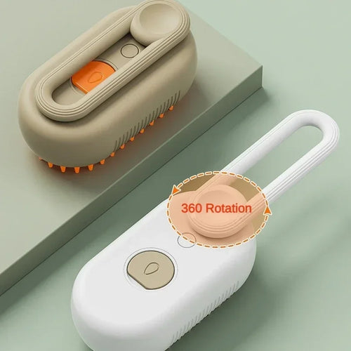 Steam Pet Grooming Brush – Self Cleaning & Hair Remover for Cats & Dogs