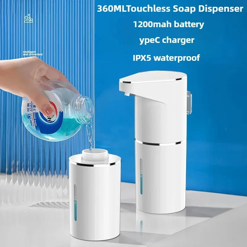 Automatic Touchless Soap Dispenser with Wall Mount | USB Rechargeable