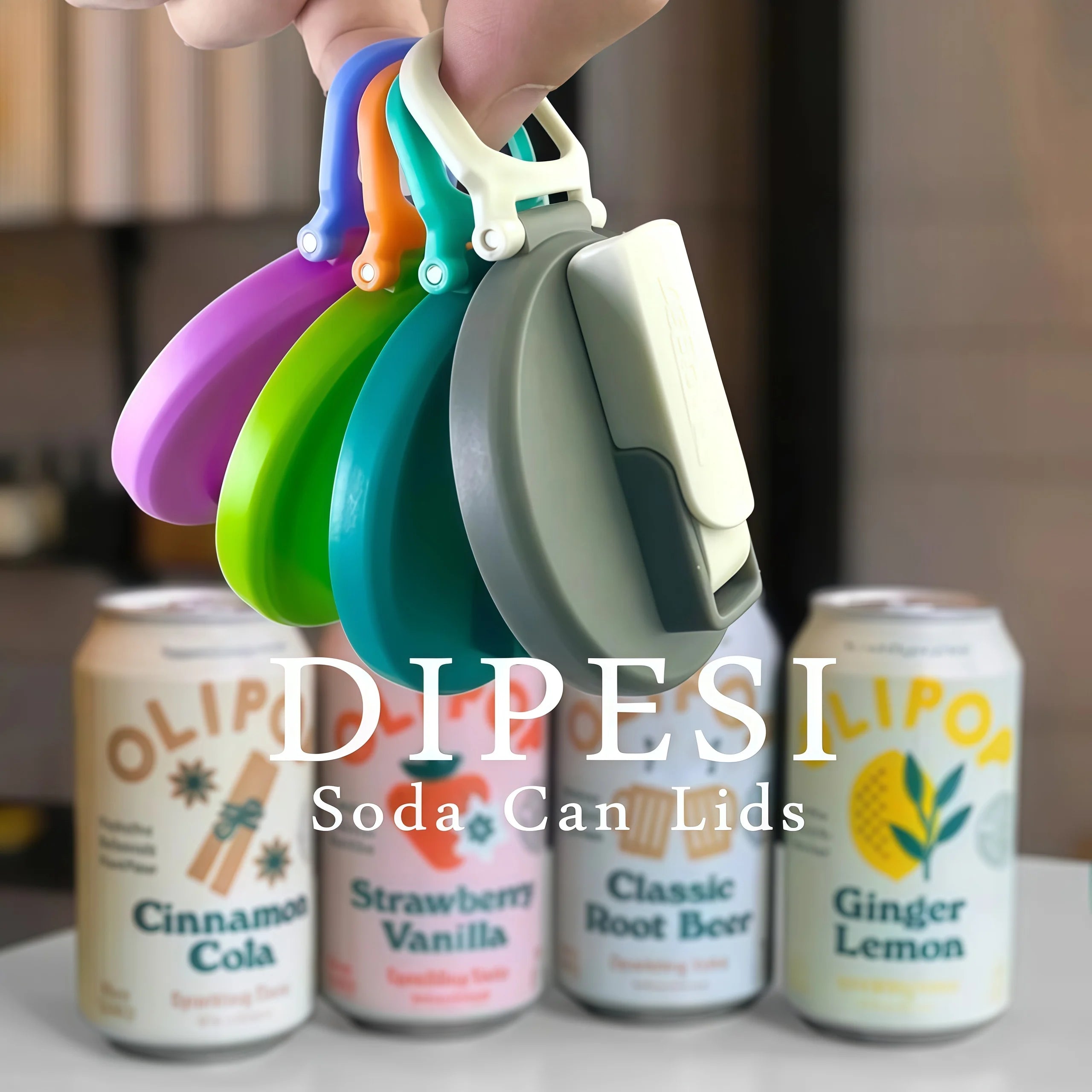 Reusable Soda Can Lids with Straw (4-Pack) | Leak-Proof Drink Covers