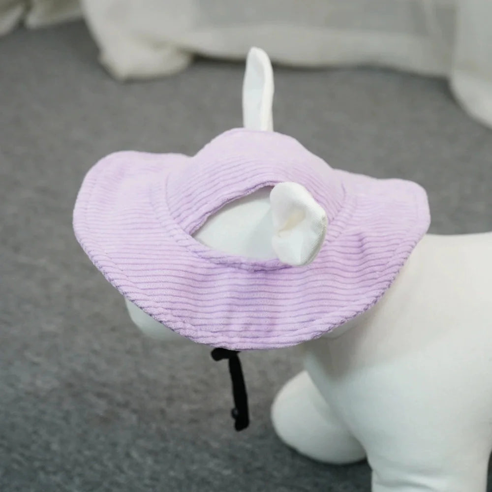Corduroy Dog Sun Hat – Adjustable Pet Baseball Cap