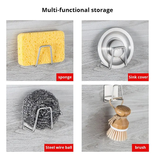 Rustproof Sink Sponge Holder for Kitchen